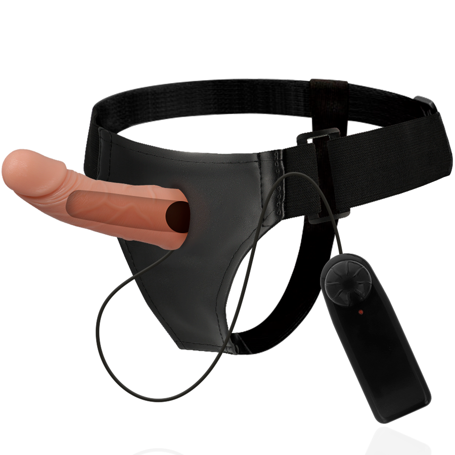 HARNESS ATTRACTION - RNES HOLLOW FRAMES MET VIBRATOR 15 CM -O- 5 CM