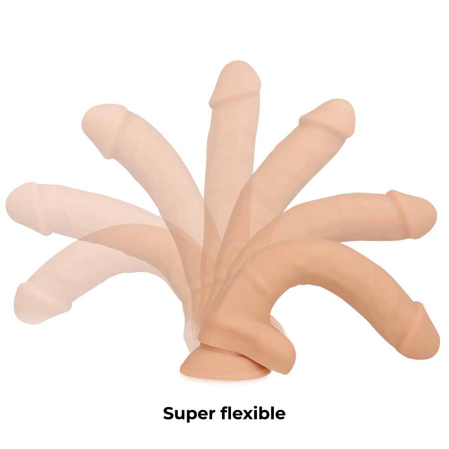 COCK MILLER - DILDO REALISTISCH SILICONEN, VERSTELBAAR, FLESH 19,5 CM