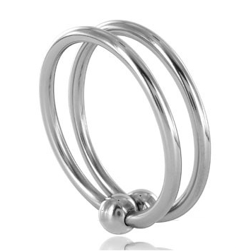 METAAL HARD - DUBBELE GLANS RING 32MM