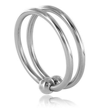 METAAL HARD - DUBBELE STALEN RING 30MM