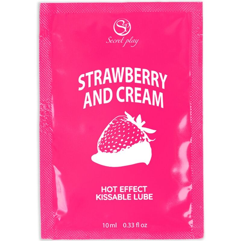 SECRETPLAY - EENMALIGE DOSIS GLIJMIDDEL AARDBEI & ROOM 10 ML