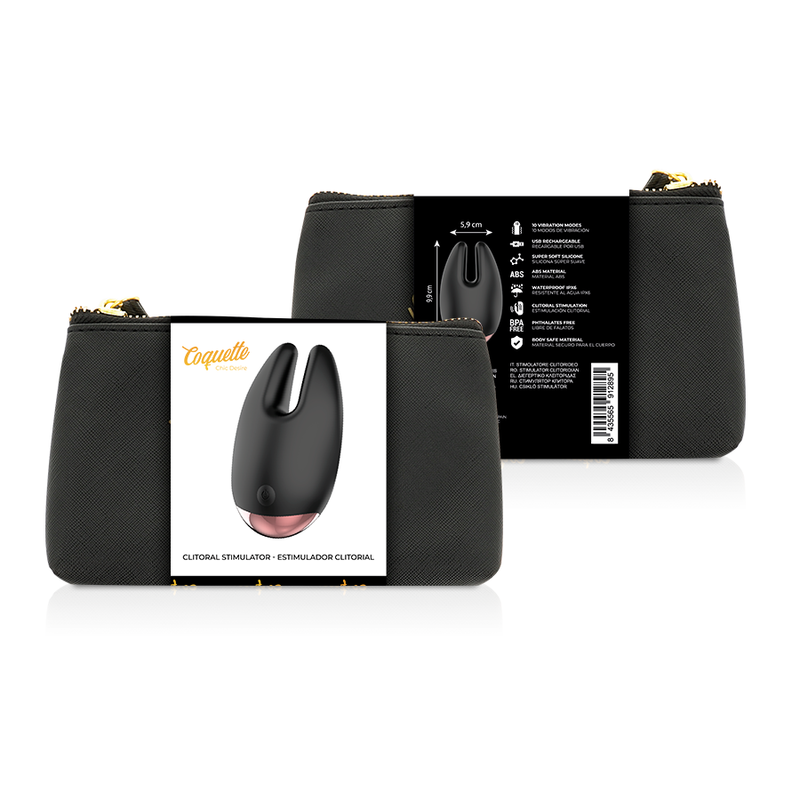 COQUETTE CHIC DESIRE - CLITORALE STIMULATOR ZWART / GOUD