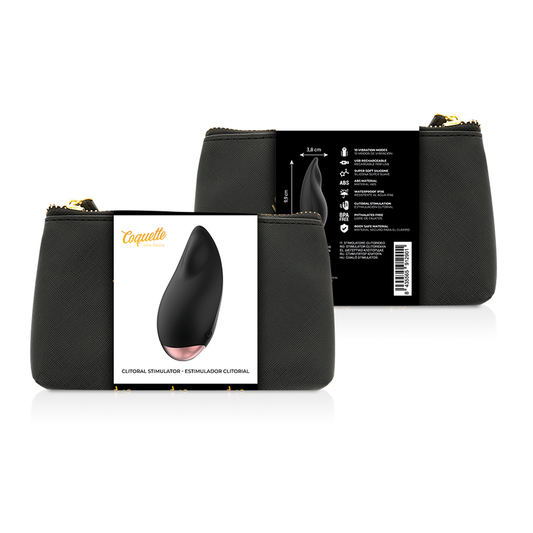 COQUETTE CHIC DESIRE - CLITORALE STIMULATOR ZWART / GOUD DRUPPEL
