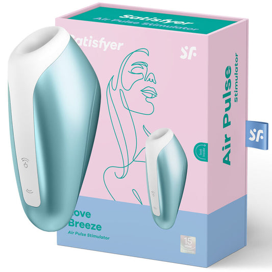 SATISFYER - LOVE BREEZE ZUIGVIBRATOR IJZIG BLAUW