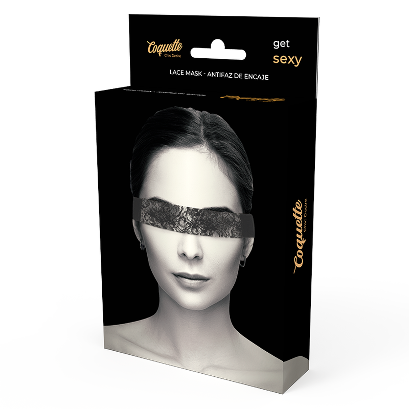 COQUETTE CHIC DESIRE - KANTEN MASKER ZWART