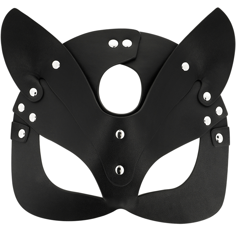 COQUETTE CHIC DESIRE - VEGAN LEREN MASKER MET KONIJNENOREN