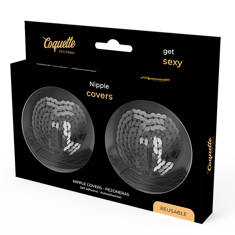 COQUETTE CHIC DESIRE - NIPPLE COVERS ZWART