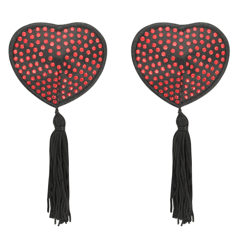 COQUETTE CHIC DESIRE - NIPPLE COVERS HART ZWART / ROOD
