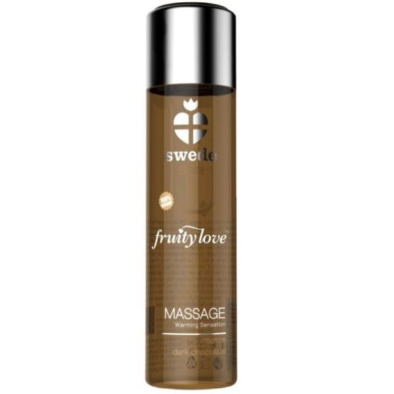 ZWEEDSE KOOL - FRUITY LOVE VERWARMENDE EFFECT MASSAGEOLIE INTENSE PURE CHOCOLADE 60 ML