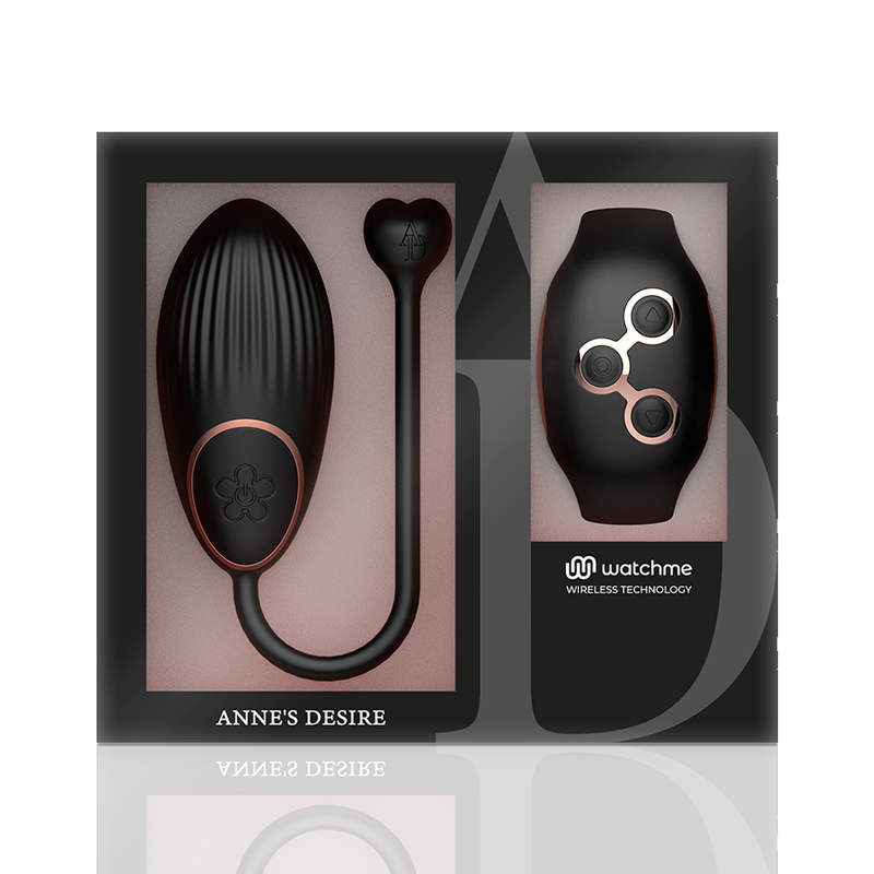 ANNE'S DESIRE - EGG REMOTE CONTROL TECHNOLOGY WATCHME ZWART/GOUD