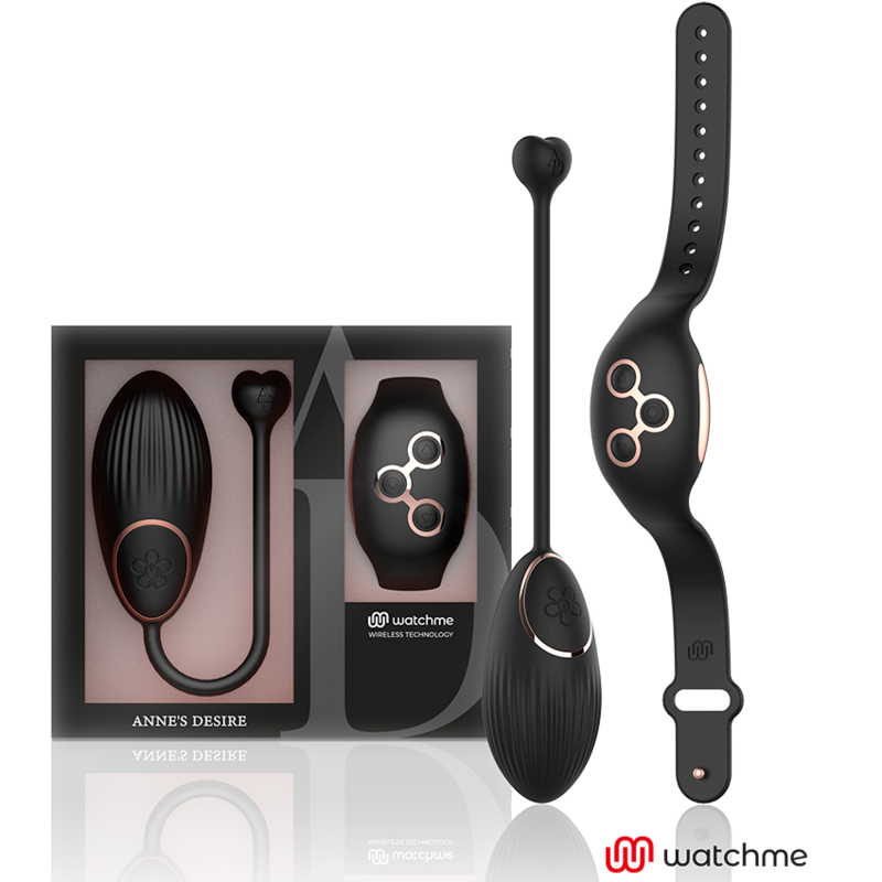 ANNE'S DESIRE - EGG REMOTE CONTROL TECHNOLOGY WATCHME ZWART/GOUD