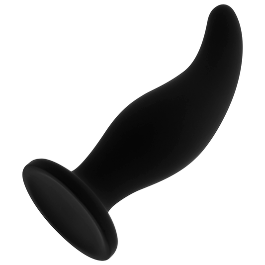 OHMAMA - GEBOGEN SILICONEN ANAALPLUG P-PUNT 12 CM