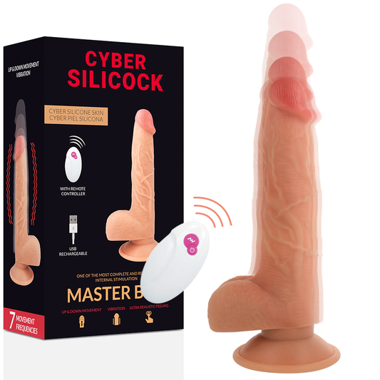 CYBER SILICOCK - AFSTANDSBEDIENING REALISTISCHE MASTER BEN 23.88 CM -O- 4.3 CM