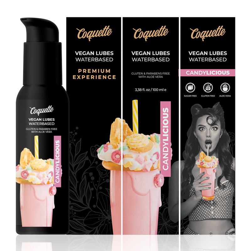 COQUETTE CHIC DESIRE - PREMIUM ERVARING 100ML VEGAN GLIJMIDDELEN CANDYLICIOUS
