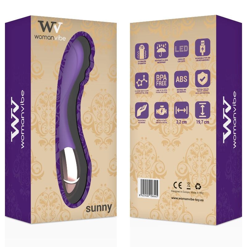 WOMANVIBE - ZONNIGE SILICONEN OPLAADBARE VIBRATOR