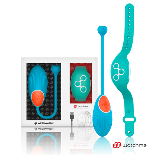 WEARWATCH - WATCHME TECHNOLOGY AFSTANDSBEDIENING EGG BLAUW / AQUAMARIJN