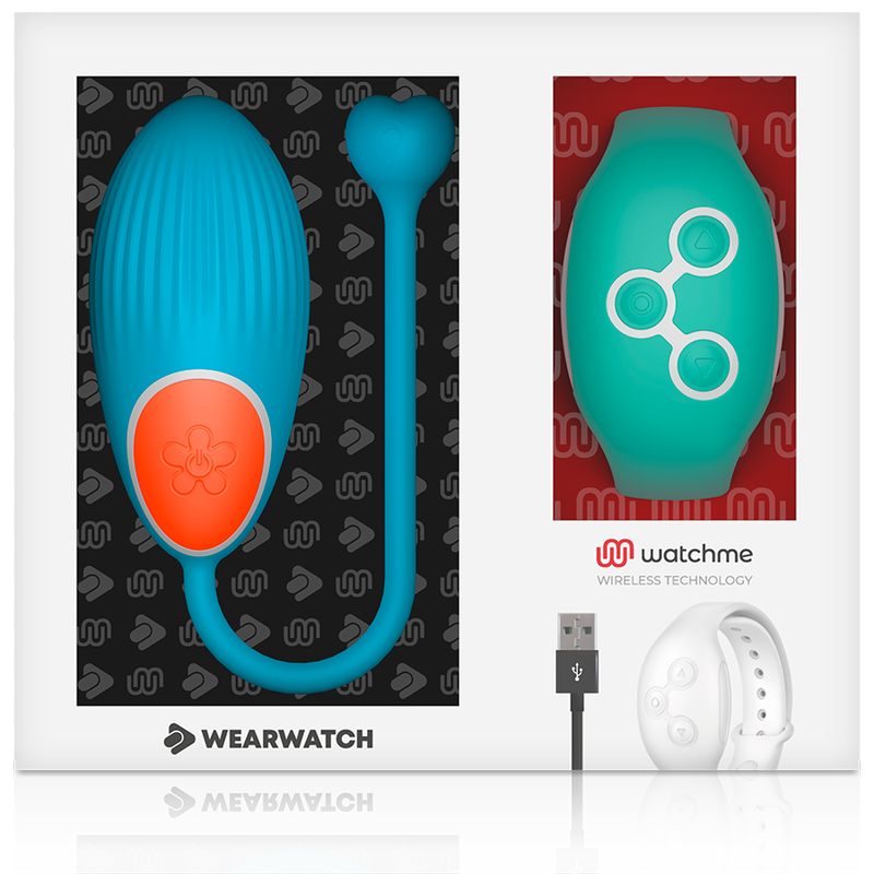 WEARWATCH - WATCHME TECHNOLOGY AFSTANDSBEDIENING EGG BLAUW / AQUAMARIJN