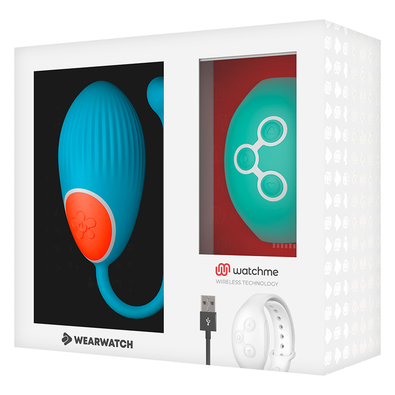 WEARWATCH - WATCHME TECHNOLOGY AFSTANDSBEDIENING EGG BLAUW / AQUAMARIJN
