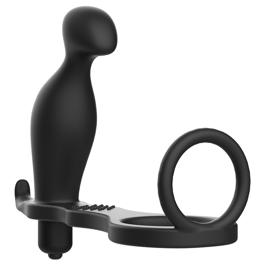 ADDICTED TOYS - BUTTPLUG MET ZWARTE SILICONEN RING 12 CM