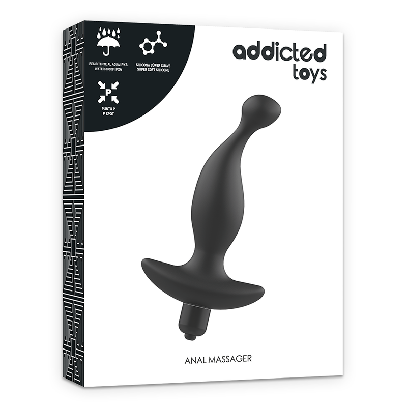 ADDICTED TOYS - ANAAL MASSEUR MET ZWARTE TRILLINGMODEL 1